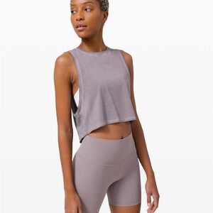 Lululemon Cut Back Crop Tank *Wash
Washed Lunar Rock